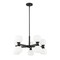Z-Lite Artemis Chandelier, 10-Light, 25 In.W x 12.75 In.H, Matte Black/Matte Opal 494-10MB - alternate 6